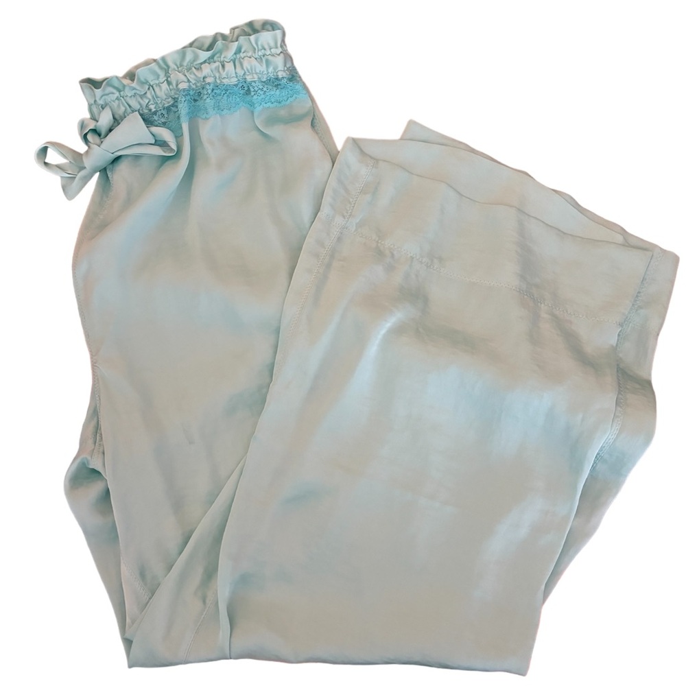 NWOT🦋Free People Intimately Mint Lounge Lace Drawstring Pants